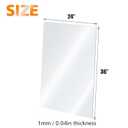 Egofine Plexiglass Sheets Acrylic Sheets 6 Pack of 24x36’’ 0.04 Thickness 1mm Clear Plastic Cast Transparent Plexi Glass for Crafting DIY Projects, Replacement Picture Frame Glass, Easy to Cut