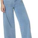 EXARUS Girls Jeans Baggy Denim Pants Wide Leg/Flare Teen Clothes Ripped | Tween Washed Trousers Casual Youth Kids Junior Preteen Preppy Back to School Bottoms Pockets Mid Rise Y2K 6-16Y (Blue)