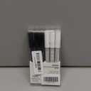 Grabie Black & White Extra Fine Tip Acrylic Paint Marker Set, 6 Pack, 0.7mm Acrylic Paint Pens for Highlights and Fine Details on Drawings, Rock Painting Glass Canvas Wood, White Highlight Markers