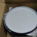 Melamine Dinnerware Sets,Plate and Bowl Set for 4,12 Pcs Dish Set with Lipped Edges,Lightweight and Reusable Dishware Sets for Camping,Dishwasher Safe,Good for Housewarming(Navy Blue,Gray)