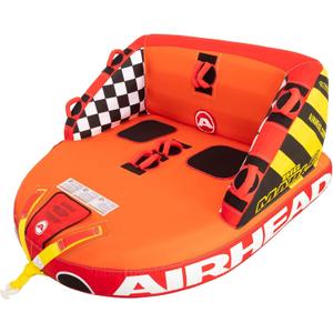 Airhead Mable Inflatable Towable Tube, 1-4 Rider Models, Dual Tow Points, Full Nylon Cover, EVA Foam Pads, Patented Speed Valve, Boat Tubes and Towables