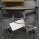 Medline Lightweight Folding Walkers for Seniors, Adults with 5 Wheels, Steel Frame Supports up to 400 lbs.