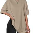 Kinglaman 1 Pack Womens Oversized T Shirts Crew Neck Loose Fit Short Sleeve Tshirts Summer Workout Plus Size Tee Tops XL