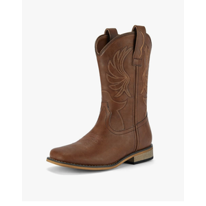 Rollda Kids Cowboy Boots for Boys Girls Western Square Toe Cowgirl Boots with Walking Heel (Toddler/Little Kid/Big Kid)
Size -3