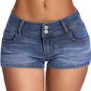 IWD Low Rise Jean Shorts for Women Y2k Stretchy Mini Denim Shorts 2026 Summer Trendy Micro Jorts Country Concert Outfits Small
