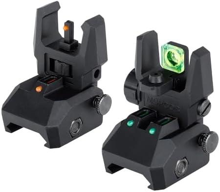 ohhunt Fiber Optic Sights Foldable Flip Up Sights Back up Sight Polymer Fiber A15