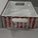 GlikCeil Carnival Food Trays Carnival Party Decorations Wooden Circus Serving Trays with Handles Reusable Circus Snack Holder for Nacho Hot Dog Boats Bowls Plates