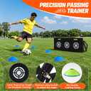 Soccer Rebounder Board Upgraded Portable Soccer Wall with 3 Target