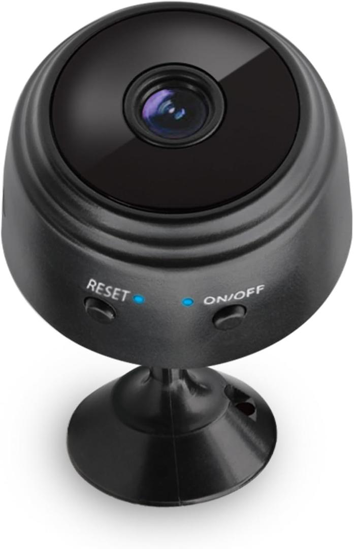 Mini Security Camera, Smart Wi-Fi Indoor Security Camera, Live Stream on App, Record with Micro SD, Wired, Loop Recording, 60° Field of View, 2.4 GHz Wi-fi Only, Multi Camera Viewing