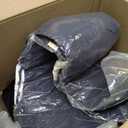 Waterproof Rocking Chair Cushion - Outdoor Oliven Fabric, High-Density Sponge, Durable Comfort Non-Slip Bottom Tufted Seat Pads with Ties, Oliven︱Army Blue, 44x19x4 inch