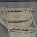 Mkono Macrame Hanging Laundry Hamper with Over The Door Hooks Saving Space Laundry Bag with Zipper and Wide Open Top Boho Decor Hanging Dorm Dirty Clothes Basket, for Bathroom Dorm Home Travel
