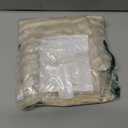 2 x jinchan Valance Curtain Linen Textured Striped Window Curtain for Living Room Light Filtering Ticking Stripe Farmhouse Valance for Kitchen Rod Pocket 1 Panel 16 Inch Beige 1 Panel