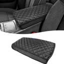 KBH Center Console Armrest Cover for 2009-2014 Nissan Maxima & 2013-2018 Altima, Middle Console Lid Protective Cover, Vinyl Leather, Anti-Scratch, Black