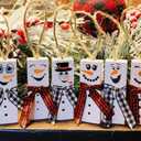 3 x Snowman Face Christmas Stencils for Painting on Wood Cookie Gingerbread Small Stencils for Ornaments Mini Xmas Stencil for Crafts Glass Decorations (60 Christmas 3inface)