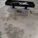 Matte Black Vanity Light 2 Lights Bathroom Vanity Lights Acrylic LED Modern Black Bathroom Light Fixtures