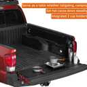 Hooke Road Tacoma Tailgate Panel Flat Cover Protector for 2005-2023 Toyota Tacoma 2nd 3rd Gen, Tail Gate Pad Camping Table, Food-Safe Plastic Cutting Board
