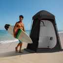 Camping Shower Tent, 7.9 FT Extra Tall Oversize Privacy Tent, Portable Outdoor Bathroom Toilet Tent with Floor, Easy Set Up Privacy Shelter for Dressing, Hiking, Fishing, UPF50+, 63" L x 63" W x 94.5"