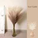 PERFNIQUE Faux Pampas Grass, 9PCS Pompas, Large Pompas Grass, 38'' Tall Pampas Grass for Floor Vase, Pampas Grass Decor Tall for Vase Fillers, Boho Rustic Farmhouse Home Decor(Natural Beige)