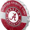 FOCO NCAA Unisex-Adult NCAA Bottle Cap Wall Sign (One Size, Team Colors)