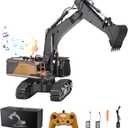 VEVOR Remote Control Excavator Toy, 1:14 Scale Remote Control Digger with Metal Shovel, 22 Channel RC Excavator with Lights & Sounds, Full Functional Construction Vehicles for Kids, Birthday Present