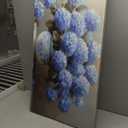 Blue Hydrangea Canvas Wall Art Floral Chinoiserie Vase Painting Flat Print Gallery Wrapped Classic Elegance Artwork for Living Room Bedroom Bathroom Decor, 40X20 INCH