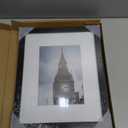 IBUYKE 8x10 Picture Frame, Solid Oak Wood 8x10 Photo Frame with Mat to 5x7, 10x8 Picture Frames With Tempered Glass, Tabletop or Wall Mount Display, Home Decor, Black Oak 8 x 10 Frame, UWPF0810B