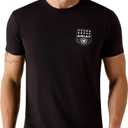 ARIAT Men's Stripe Patriotic Badge T-Shirt (3X-Large, Black)