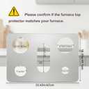 2PCS Stove Top Protector Covers for Gas Range, Gas Stove Burner Liners Compatible with Samsung LG GE Whirlpool Kenmore Gas Range, 0.3MM Thickness, with Cleaning Brushes (23.6x16.3inch)