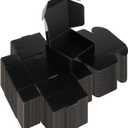 Rempry 50 Pack 4x4x2 Black Shipping Boxes, Small Cardboard Mailer Boxes for Small Business Shipping Packaging