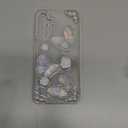 For Samsung Galaxy A16 5G Case 3D Butterfly Floral Pearls Design wtih Hand Wrist Strap, Clear Cute Bling Glitter Sparkle Aesthetic Bracelet Phone Cover for Galaxy A16 (Clear)