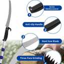 26FT Reach Pole Saws for Tree Trimming, Manual Pruning Pole Saw with 5-20FT Telescoping Extension Pole, Tree Pruner Tree Trimmer with 19" 3X Detachable Saw for Yard Garden Trees Palms Shrubs