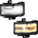Driver Passenger Side Towing Mirror Turn Signal Light Compatible with Ford