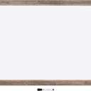 U Brands Dry Erase White Board, 24" x 36", Magnetic, Rustic Wood Frame