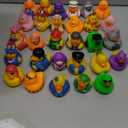 JOYIN 30 Pcs Rubber Ducks, Random Assortment Ducks Bulk with Mesh Carry Bag, Mini Rubber Duckies for Baby Bath Toys, Kids Toddler Summer Pool Toys Birthday Gifts Party Favors