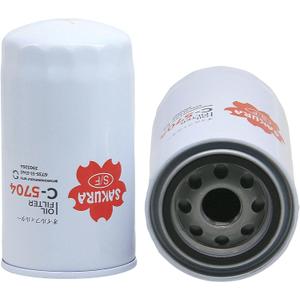 SAKURA FL2051S Oil Filter Replaces FL2124S, 57151XP, B7379, P502503, PH10890, D6128, FL-2051S Fits 2011-2024 Ford F250 F350 F450 F550 F650 F750 many Super Duty 6.7L Powerstroke Diesel Trucks (1 Pack)