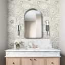 Peel and Stick Wallpaper Boho Wall Paper Modern Stripe Contact Paper Bedroom Bathroom Wallpaper White and Black Removable Self-Adhesive Wall Decor Vinyl Roll 17.3" x 118"