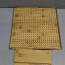 11.8" Crochet Blocking Board with 20 Pegs Pins, Granny Square Blocking Board for Crochet Projects, Bamboo Blocking Boards for Crocheting and Knitting, Wooden Gifts for Crocheter