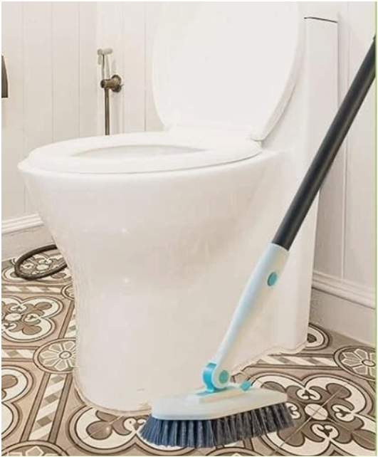 Extendable Cleaning Brush for Bathroom Tiles Bathtub Toilet Long Handle Scrubber