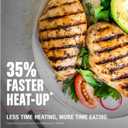 George Foreman 4-Serving Removable Plate Electric Grill and Panini Press, George Tough Non-Stick Coating, Drip Tray Catches Grease, Black