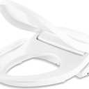 Kohler PureWash E580 Elongated Bidet Toilet Seat, White, Quiet-Close Lid Prevents Slamming, Self-Cleaning Wand, Adjustable Water Pressure with Multiple Cleansing Options