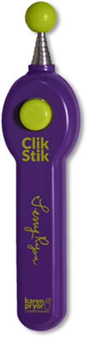 Terry Ryan Click Stick by Karen Pryor All-in-One Retractable Target Stick & Dog Clicker for Effective Pet Training, Telescopes 6-23 Inch, Includes Expert Training Guide, Durable & Easy to Use