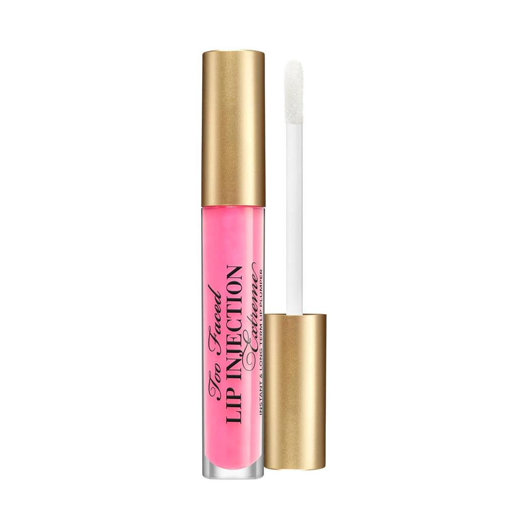Too Faced Lip Injection Extreme Lip Plumper | Long Lasting Lip Plumping Serum (02 Bubblegum Yum (Clear with Warm Medium Pink Tint))