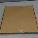 Uonlytech Bamboo Lamp Shade, Vintage Drum Lampshade Chandelier Lamp Cover Replacement Light Accessory for Pendant Floor Light, 30X30x20CM (As Shown)