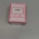 Clip in Bangs, 100% Real Human Hair Natural Black Fake Bangs Clip in Hair Extensions Wispy Bangs Fringe with Temples Hairpieces for Women Curved Air Bangs for Daily Wear