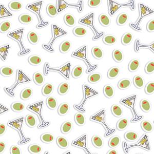 400pcs Martini Party Confetti, Wine Glass & Oval Martini Birthday Decorations Bachelorette Confetti Engagement Confetti Martini Themed Decor for Bridal Party Supplies
