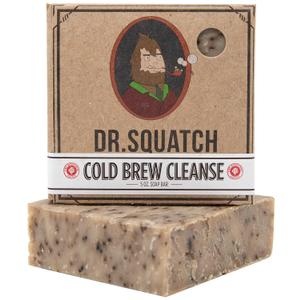 Dr. Squatch Cold Brew Cleanse Coffee Soap Bar Blend of Shea Butter, Salt, Kaoilin Clay, and Some Top Notch Coffee Beans Organic Handmade in USA (5 Ounce (Pack of 1)