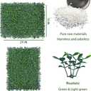 ODTORY Artificial Boxwood Hedge Wall Panels, 24 X 16 in 12P UV-Anti Faux Greenery Vine Grass Wall Backdrop for Indoor Outdoor Green Plant Wall Decor & Ivy Fence Covering Privacy