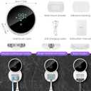 Wall Mounted Toothbrush Holder & Toothbrush Cleaner,Electric Toothbrush Holder, Razor Holder and Cleaner for Bathroom Accessory, with Auto Inductive Open/Close Cover, Clean, Dry for Home, Travel
