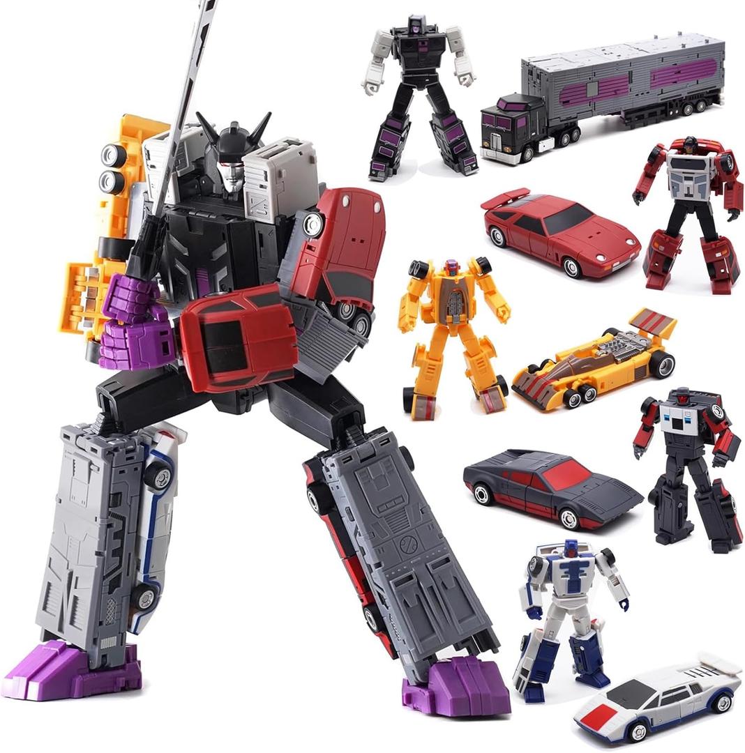 Deformation Combination Toy 5 in 1 Mini Action Figure Robot Car for Adults Kids