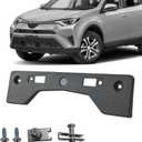 Front Bumper License Plate Frame Bracket Holder Fits for 2016 2017 2018 Toyota RAV4 Replace 521140R090,TO1068136